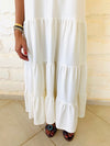 White Tiered City Dress