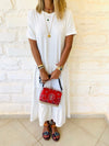 White Tiered City Dress