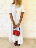 White Tiered City Dress