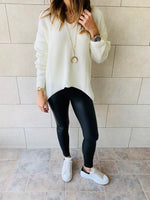 Ivory High Low Pullover