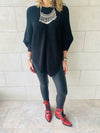 Black Cable V Poncho