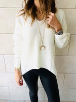 Ivory High Low Pullover
