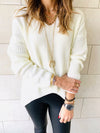 Ivory High Low Pullover