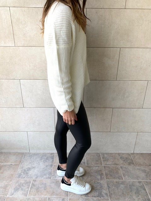 Ivory High Low Pullover