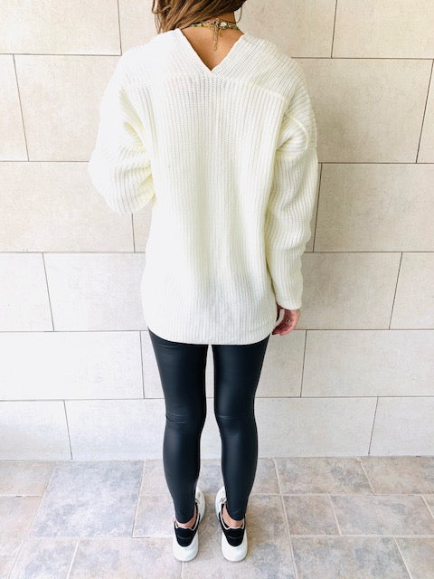 Ivory High Low Pullover