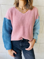 Rose Colour Block Pullover