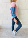 Rose Colour Block Pullover