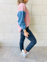 Rose Colour Block Pullover