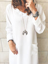 White Double Pocket Tunic