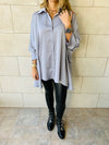 Grey High Low Shirt