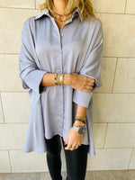 Grey High Low Shirt