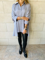 Grey High Low Shirt