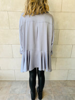 Grey High Low Shirt