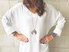 White Double Pocket Tunic