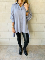 Grey High Low Shirt