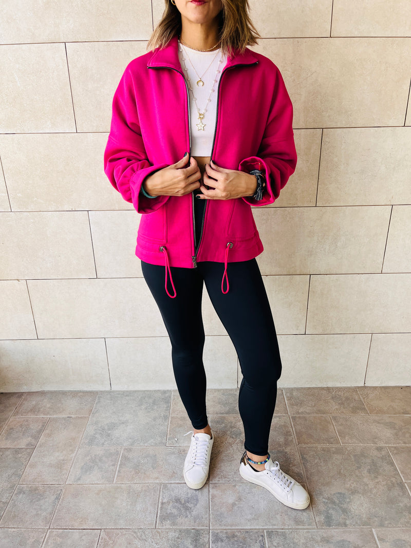 Fuchsia Lead The Way Fleece Line Jacket
