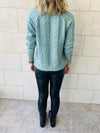 Mint Nordic Cable Pullover