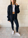 Black Lead The Way Fleece Line Jacket