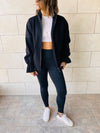 Black Lead The Way Fleece Line Jacket