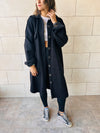 Black All About Oversize Felt Jacket