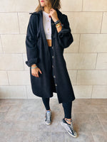 Black All About Oversize Felt Jacket