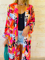Fuchsia Tropical Kimono