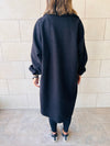 Black All About Oversize Felt Jacket