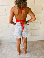Red Handkerchief Top