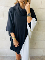 Black Colour Block Tunic