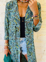 Longline Paisley Kimono