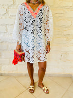 White Zakynthos Poncho