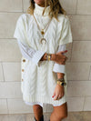 White Kate Cable Poncho