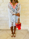 White Zakynthos Poncho
