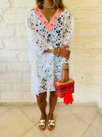 White Zakynthos Poncho