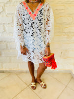 White Zakynthos Poncho