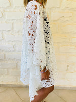 White Zakynthos Poncho