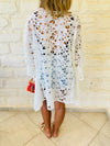 White Zakynthos Poncho