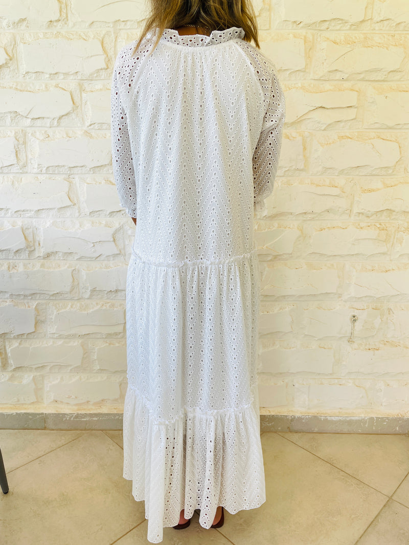 White Anglaise Dress