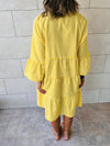 Yellow Pinstripe Stroll Dress