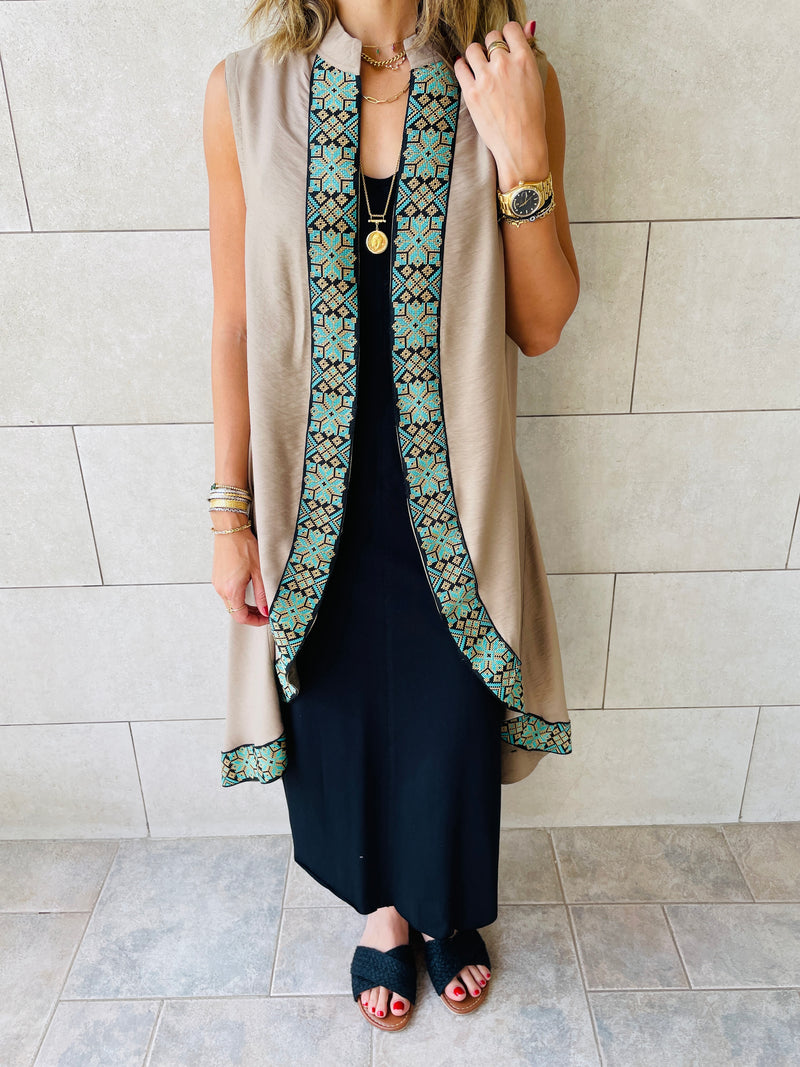 Beige Arabian Night Vest