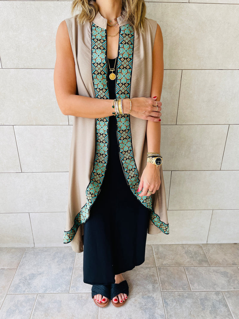 Beige Arabian Night Vest