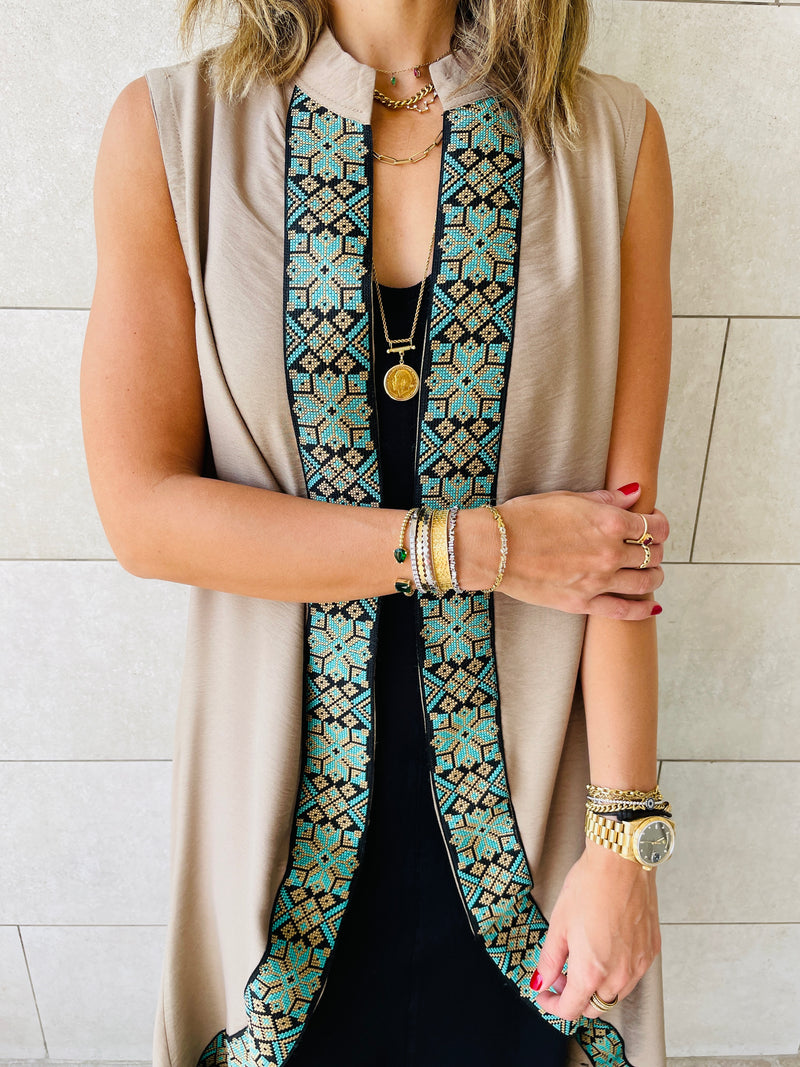 Beige Arabian Night Vest