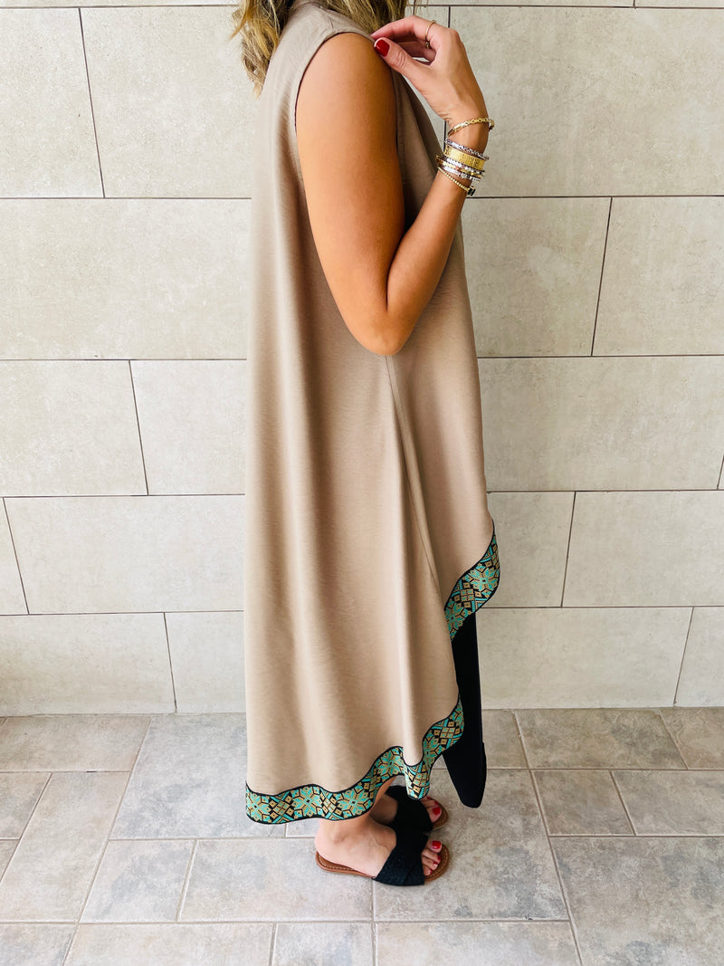 Beige Arabian Night Vest