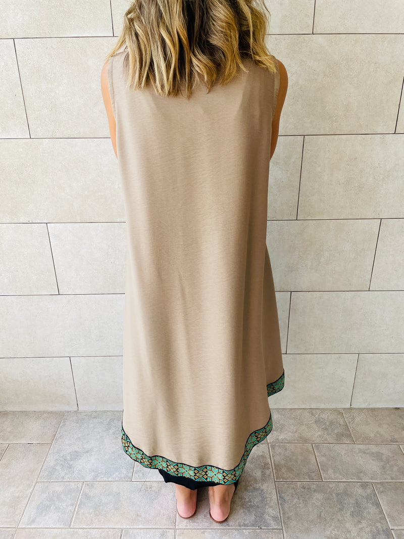 Beige Arabian Night Vest