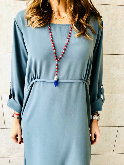 Grey Ramadan Maxi Dress