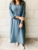 Grey Ramadan Maxi Dress