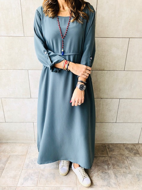 Grey Ramadan Maxi Dress