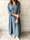 Grey Ramadan Maxi Dress