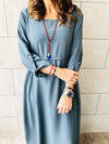 Grey Ramadan Maxi Dress