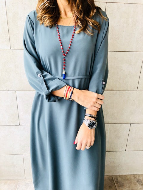 Grey Ramadan Maxi Dress